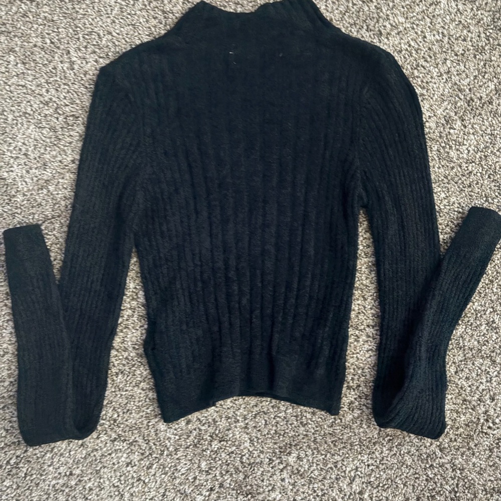 Urban Outfitters Navy Blue Mock Neck Turtleneck Sweater